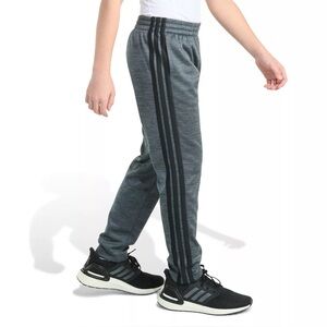 NWT! ADIDAS ESSENTIAL Youth 3 Stripes Tapered Fleece Lined pants Size Medium
